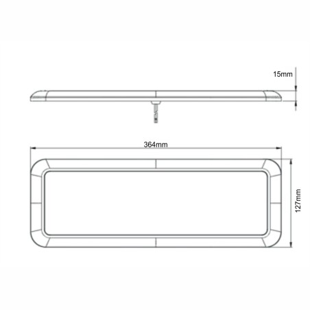 Plafonnier led van utilitaire camping car