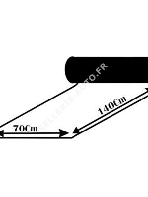 Roulette de moquette acoustique anthracite 70/140cm