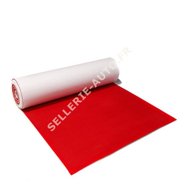 ROULEAU DE MOQUETTE ACOUSTIQUE ADHESIVE ROUGE